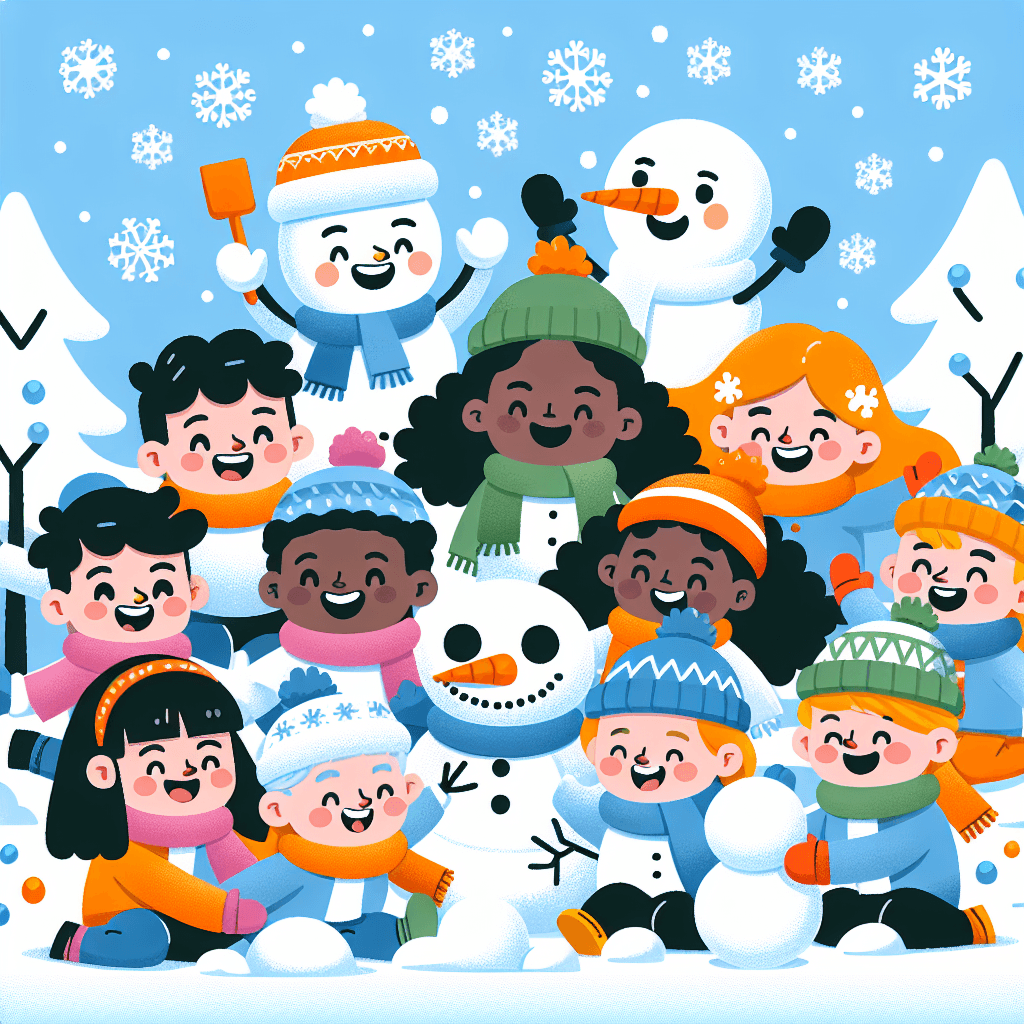 Giggling Winter Wonderland DIY Paint By Numbers