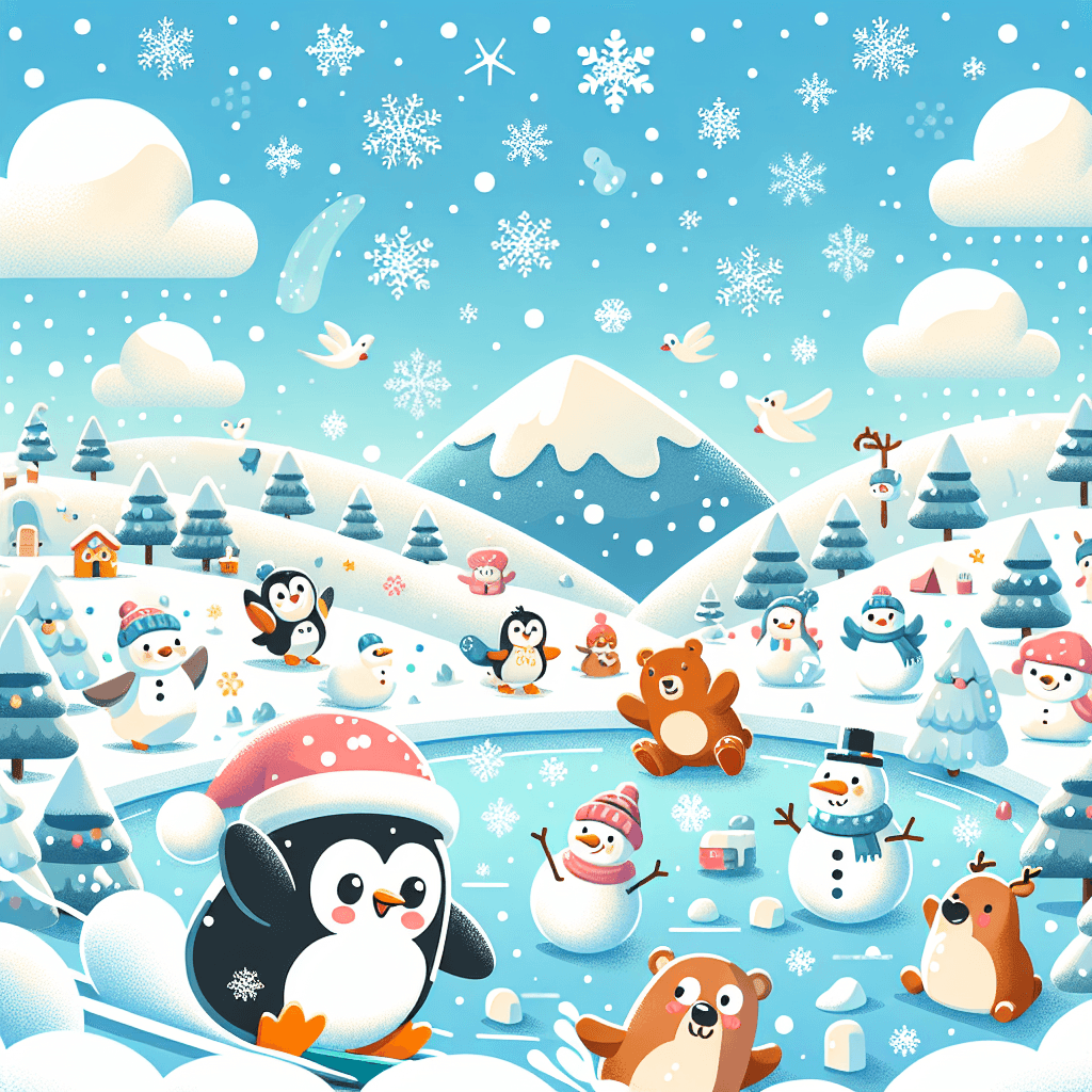 Winter Wonderland Friends Numbered Painting Kits