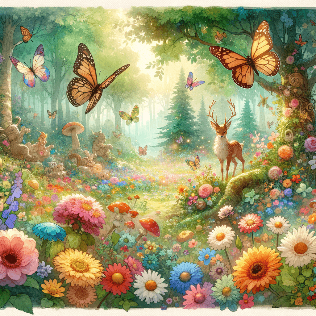 Charming Fairytale Forest Numbered Painting Kits