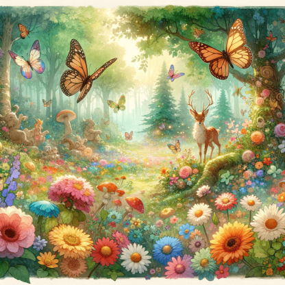 Charming Fairytale Forest Numbered Painting Kits