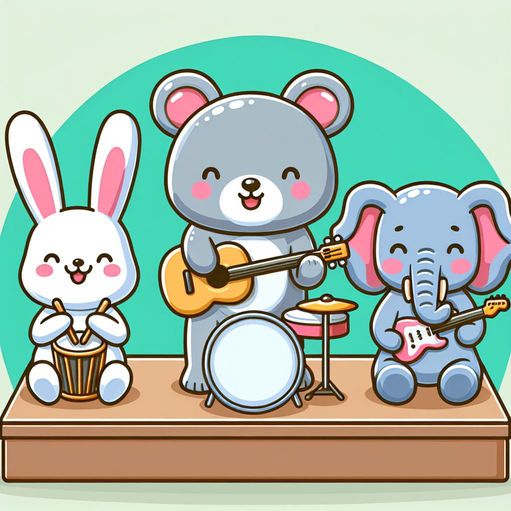 Merry Musical Creatures DIY Paint By Numbers