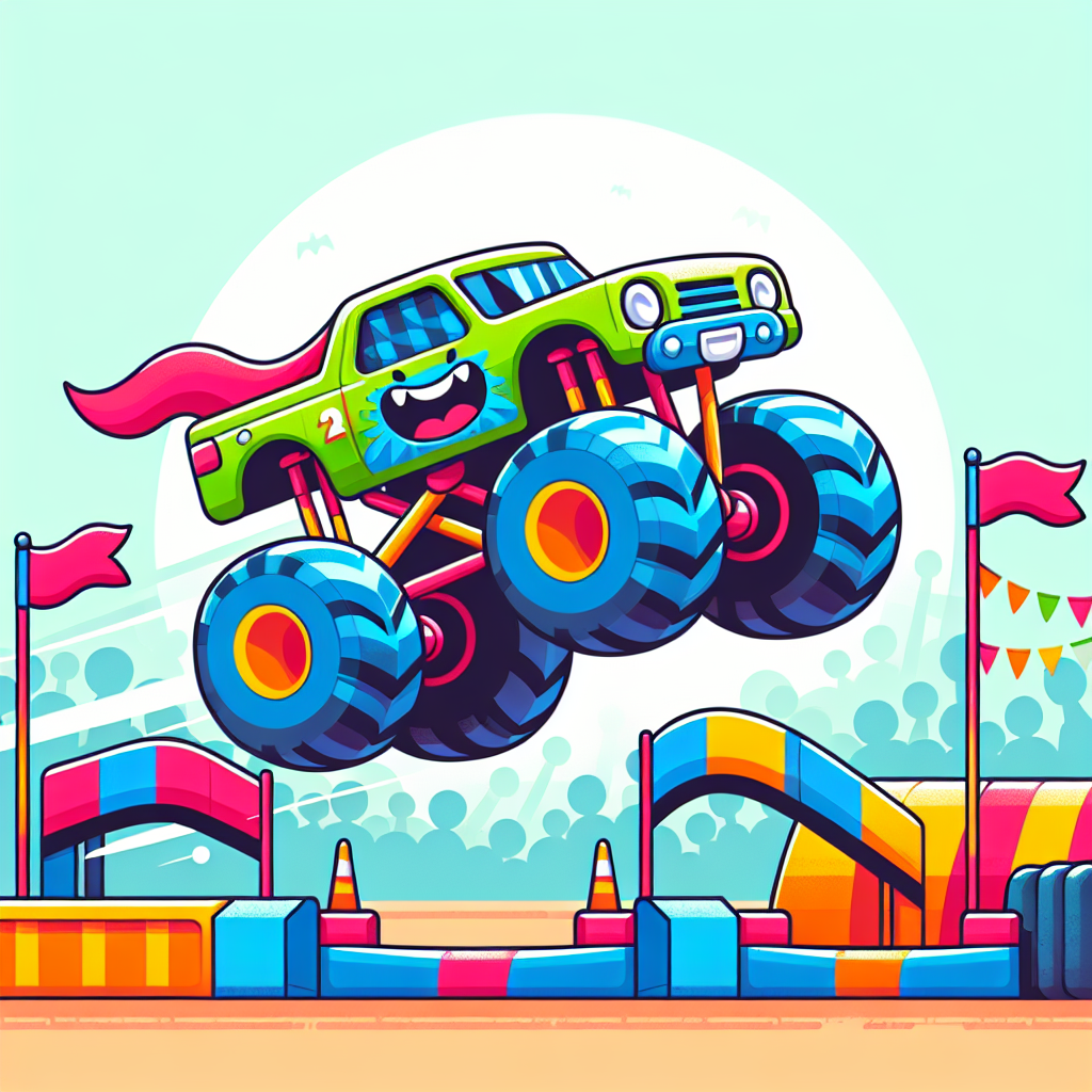 Monster Truck Challenge Paint By Number