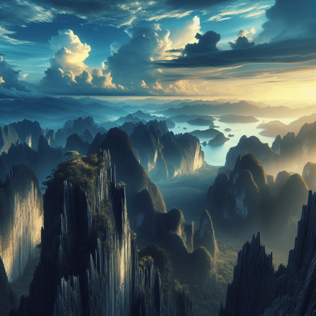 Majestic Cliffside Haven Paint By Number