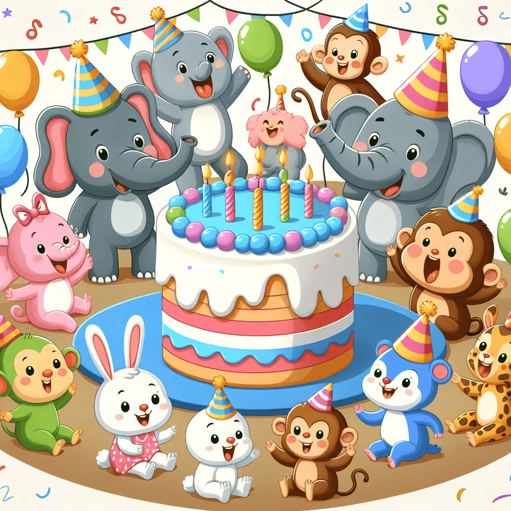 Whimsical Animal Birthday Party Paint By Number