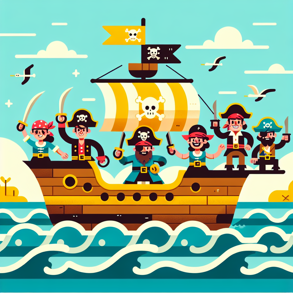 Ocean Pirate Voyage Paint By Numbers Kits