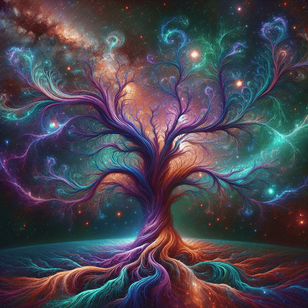 Cosmic Tree Of Life Painting Number Kit