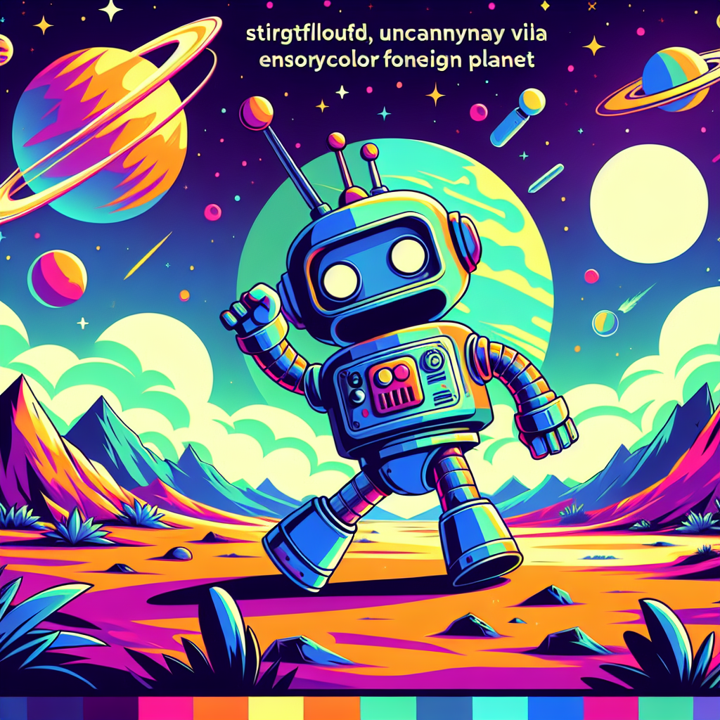 Robot Space Explorer Paint By Number