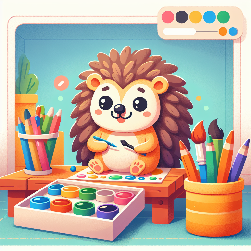 Artistic Hedgehog's Hideaway Paint By Numbers Kits