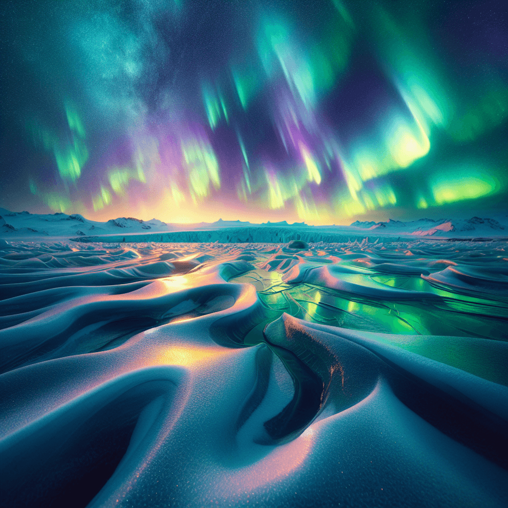 Aurora Over Ice Paint By Numbers Kits