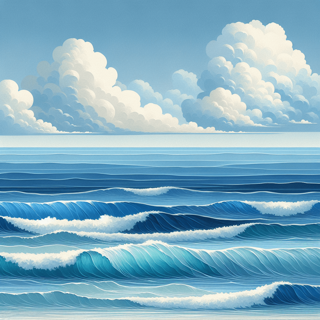 Ocean Wave Symphony DIY Paint By Numbers
