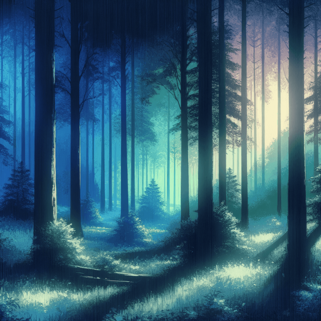 Twilight In The Forest Paint By Color