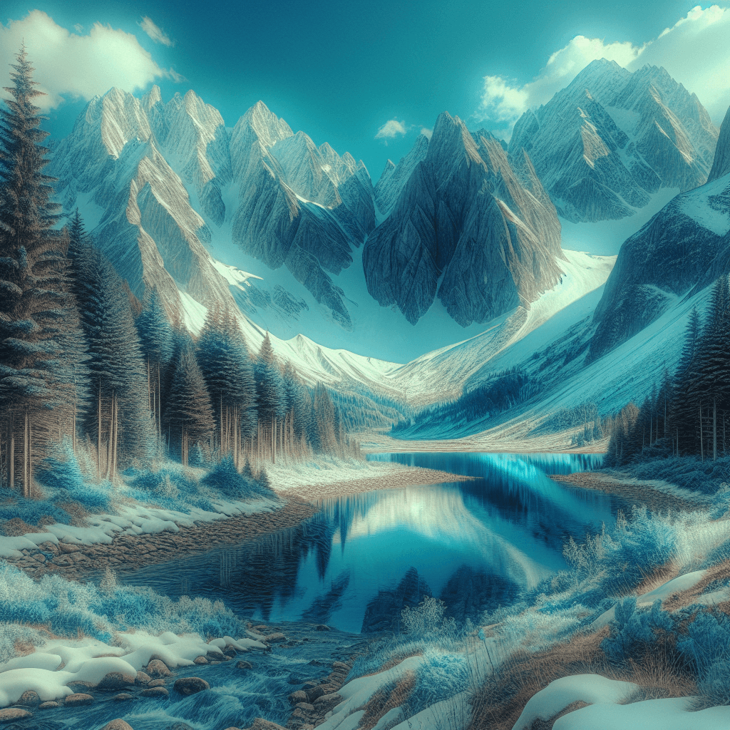 Peaceful Alpine Serenity DIY Paint By Numbers