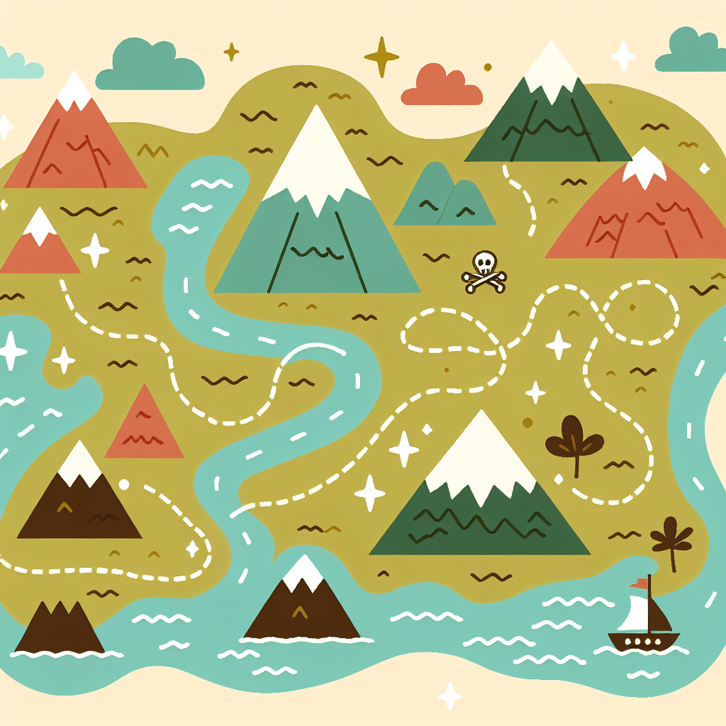 Explorer’s Map Adventure Painting Number Kit