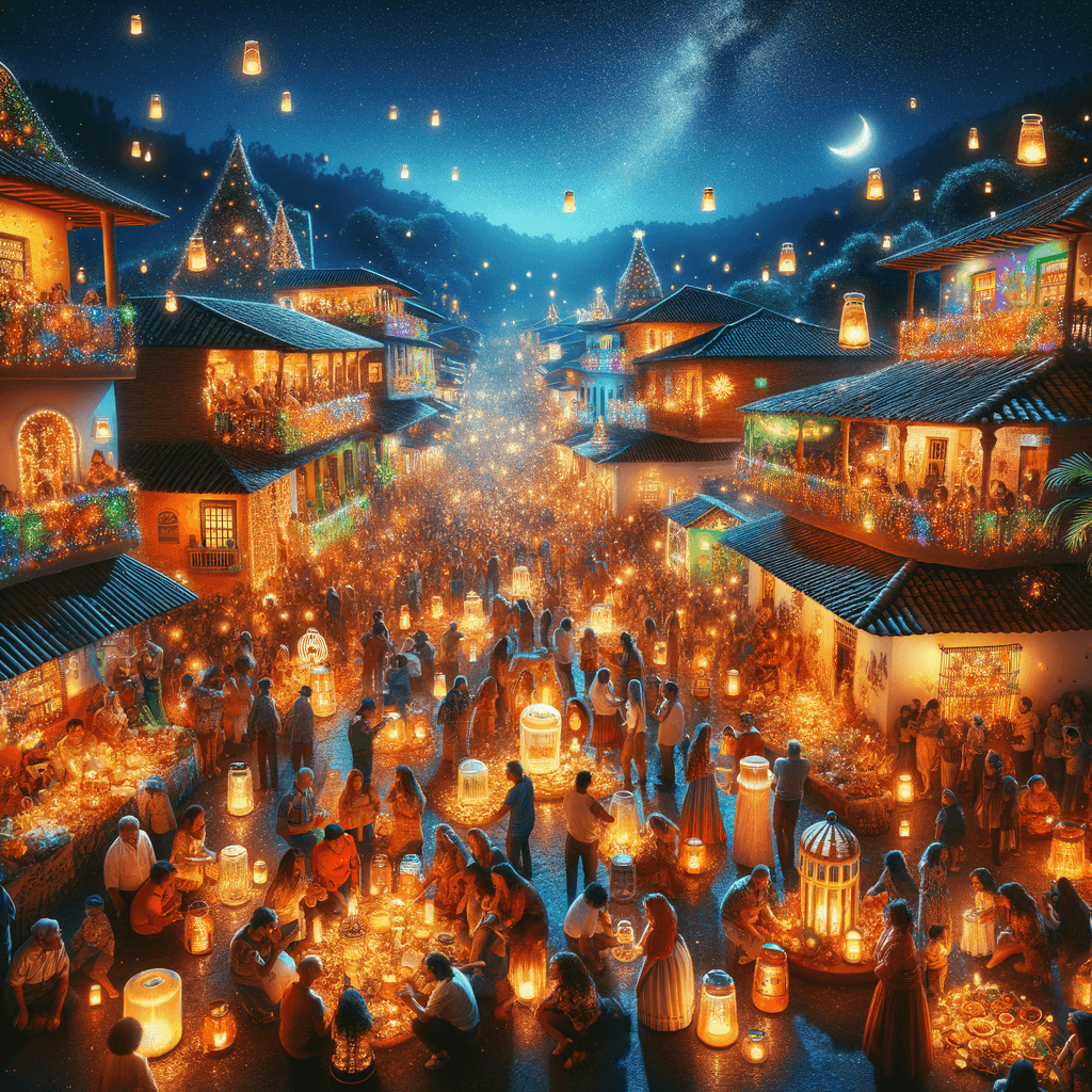 Noche De Las Velitas - Colombia Numbered Painting Kits