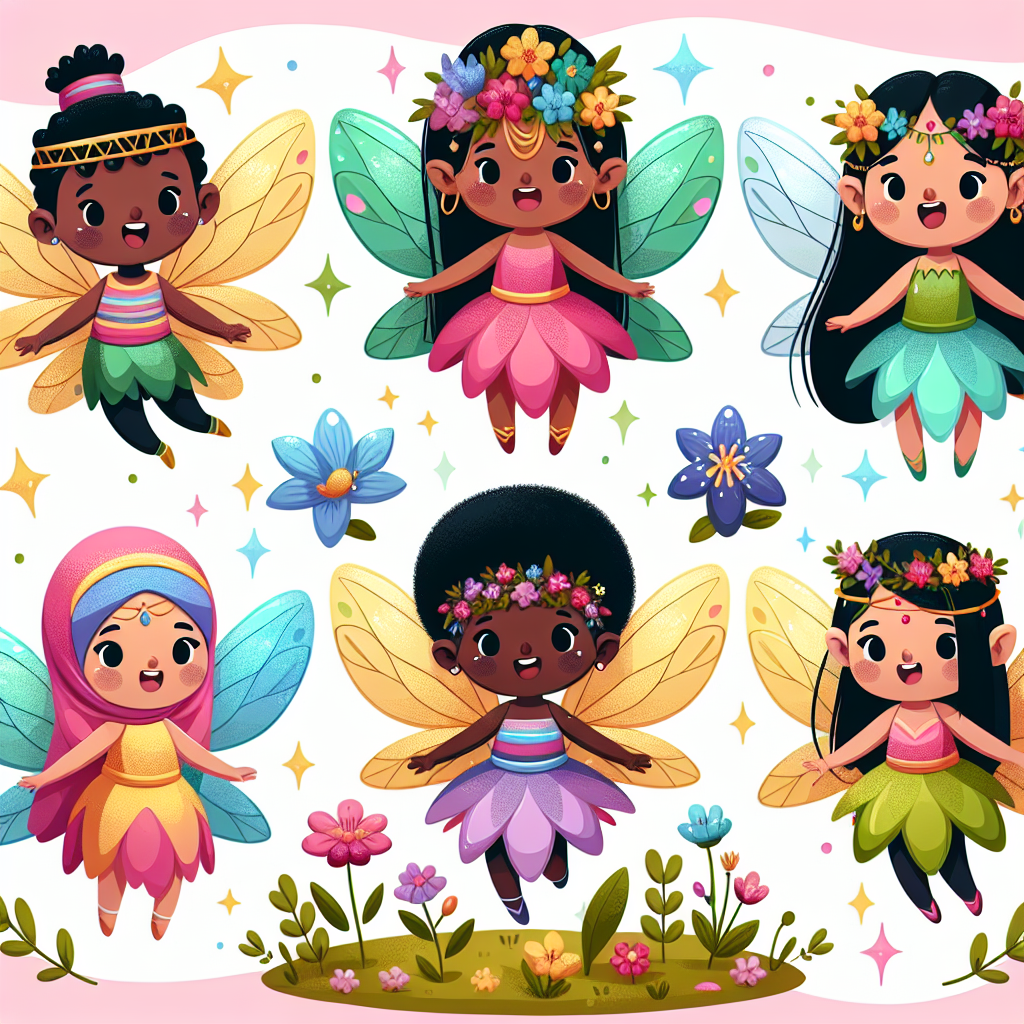 Joyful Fairy Friends Numbered Painting Kits