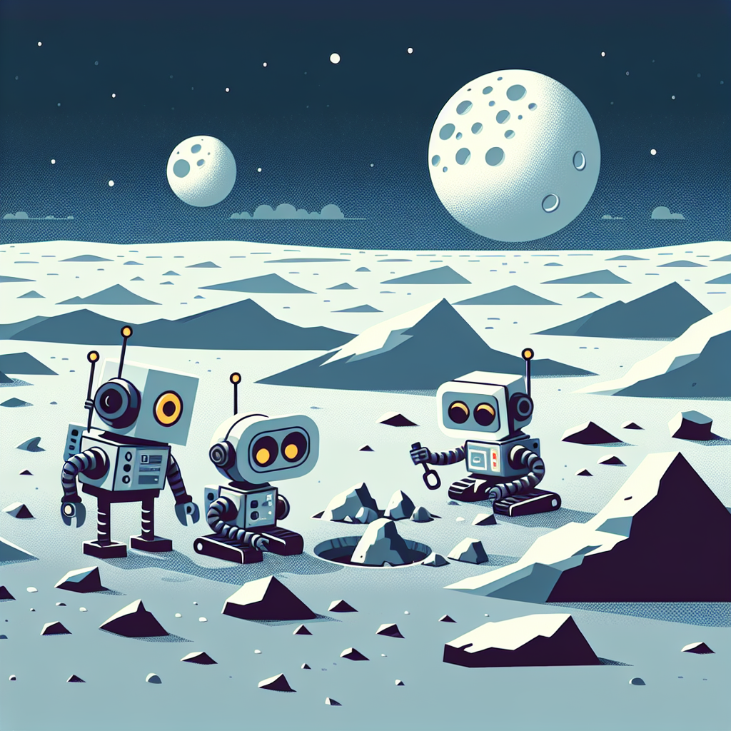 Lunar Robot Explorers Numbered Painting Kits