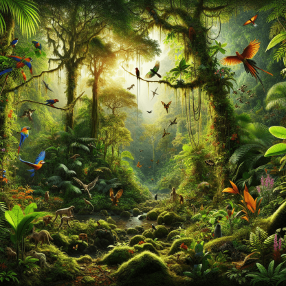 Exotic Rainforest Habitat DIY Paint By Numbers
