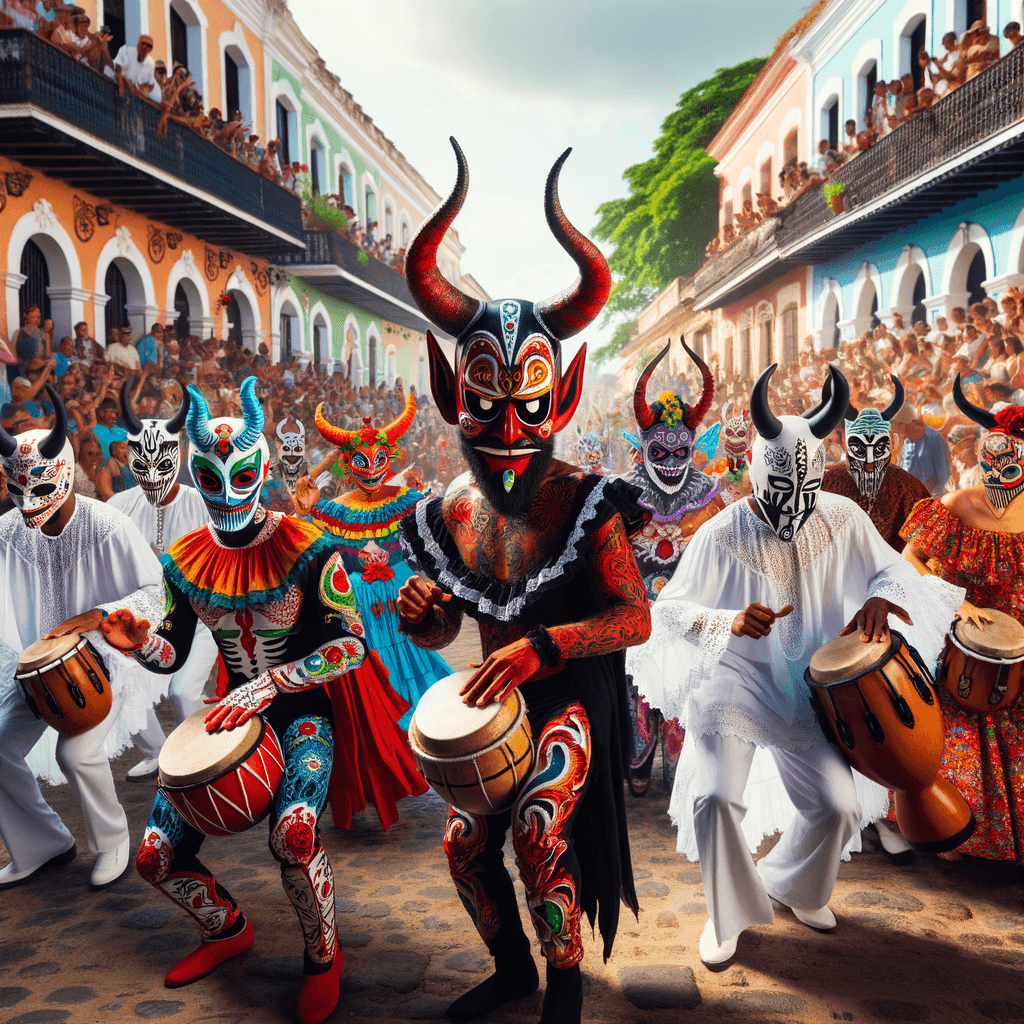 Diablos Danzantes - Venezuela Number Painting