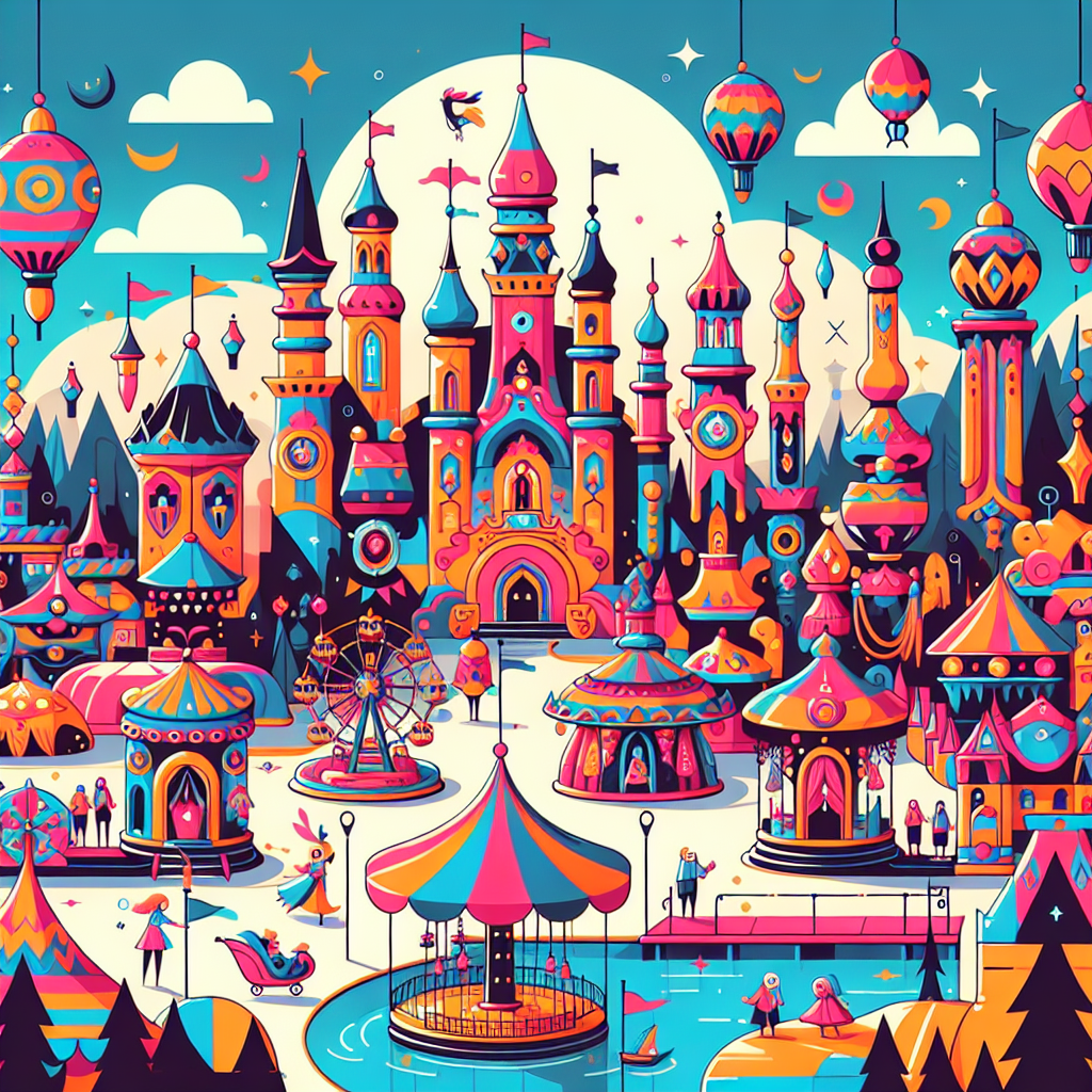 Fairy Tale Adventure Park Paint By Color