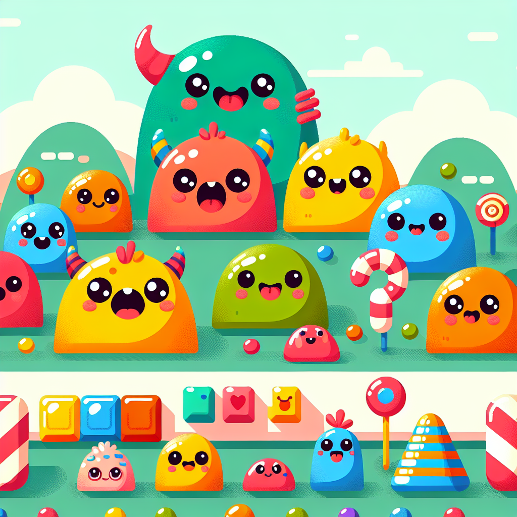 Funky Monster Mash-Up Paint By Numbers