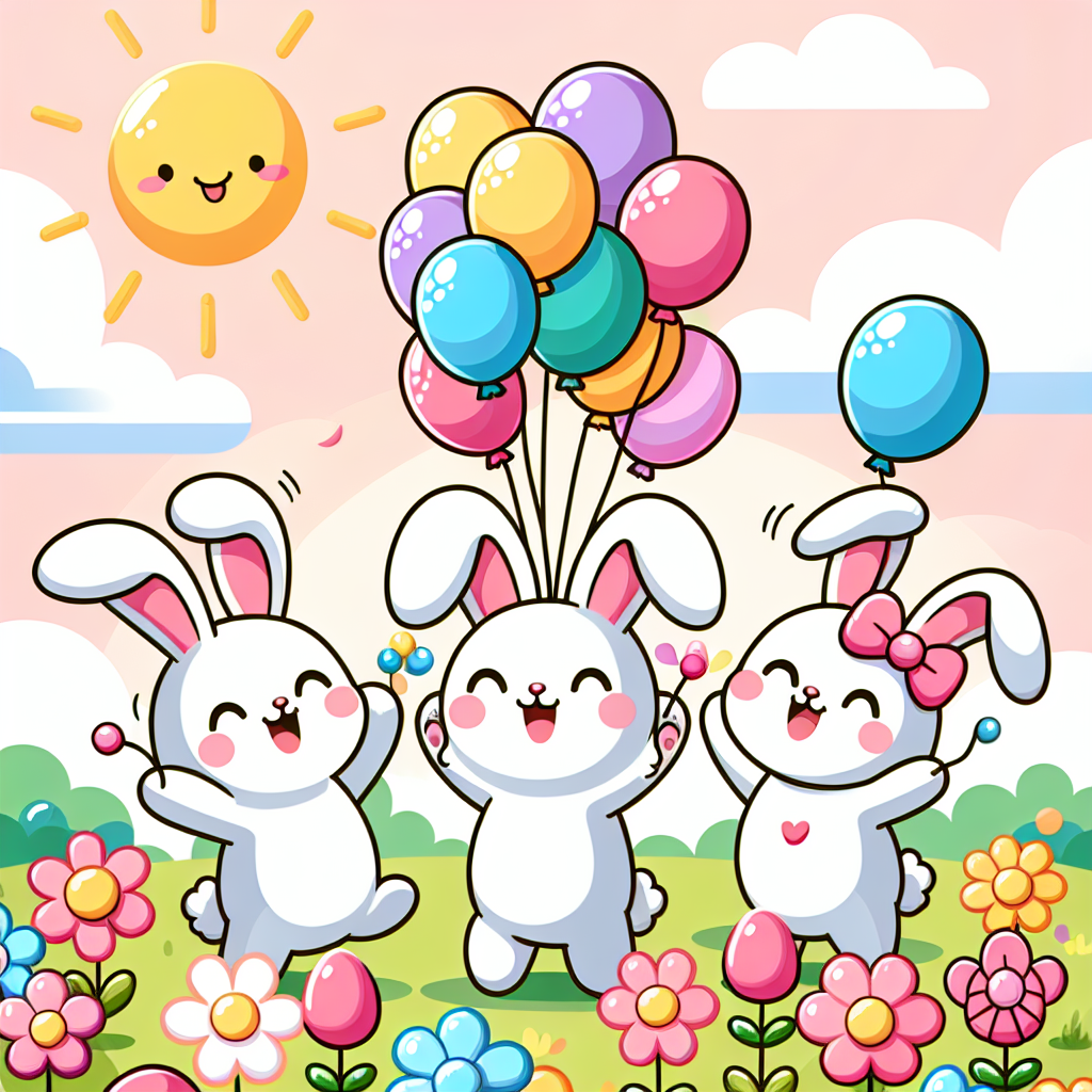 Bouncing Bunny Party Paint By Number