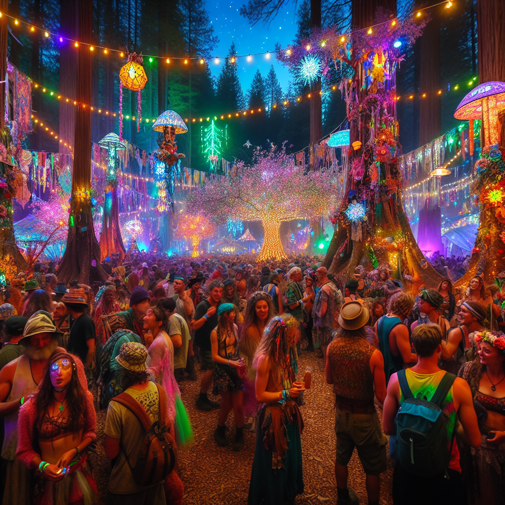 Electric Forest Festival Paint By Numbers Art