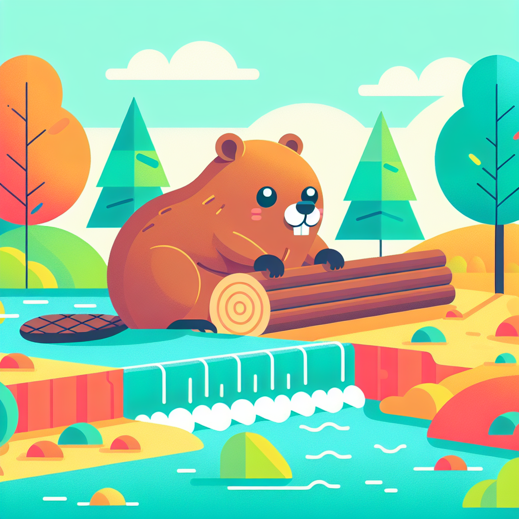 Beaver's Busy Brook Paint By Numbers Art