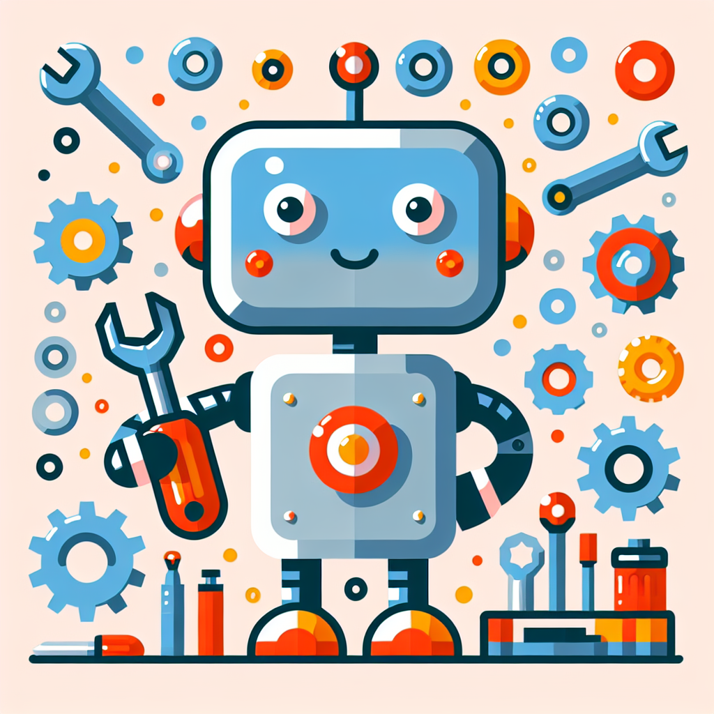 Robot Building Buddy DIY Paint By Numbers