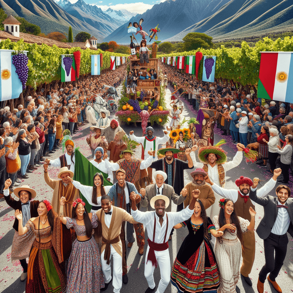 La Fiesta De La Vendimia - Argentina Paint By Numbers Art