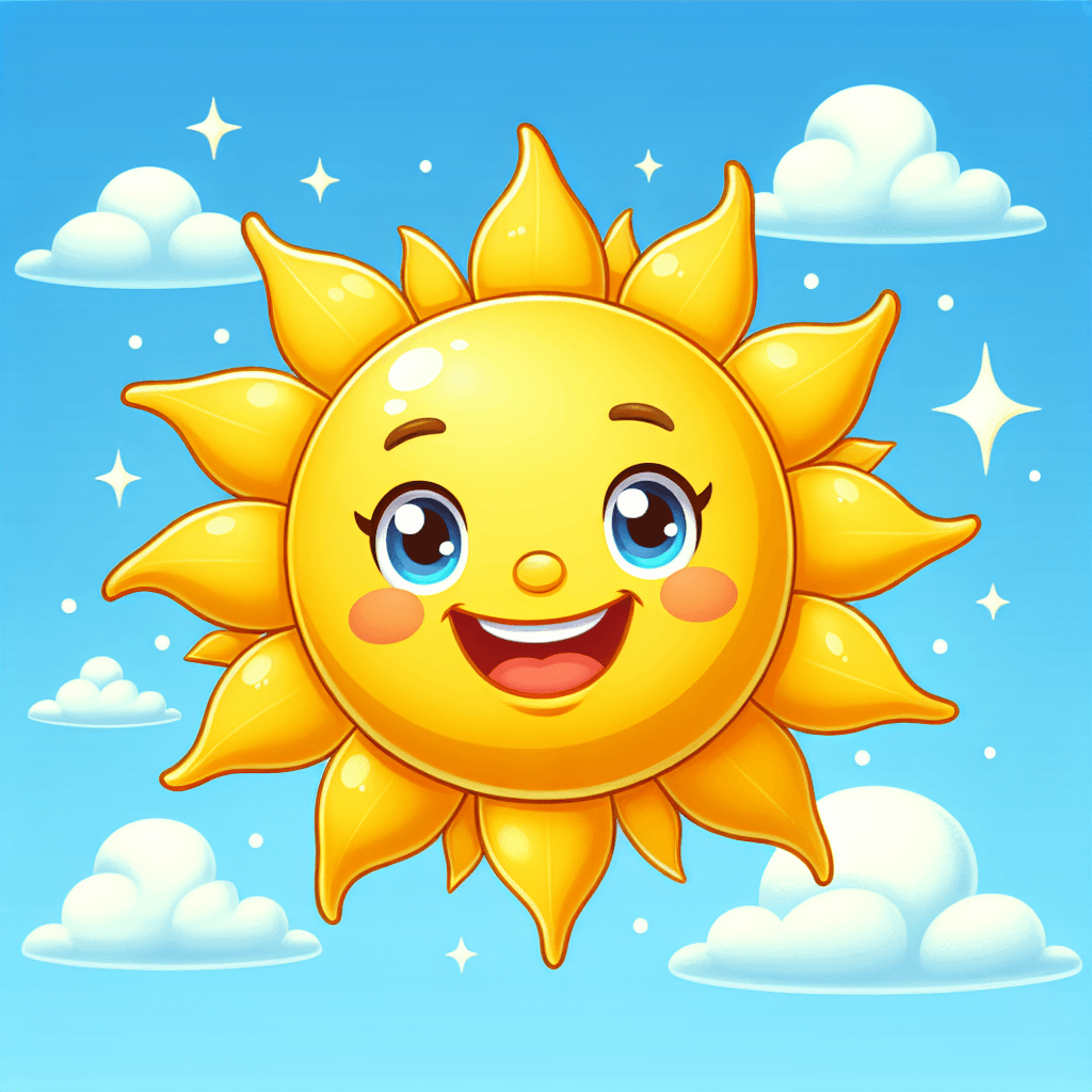 Delightful Sun Paint By Numbers