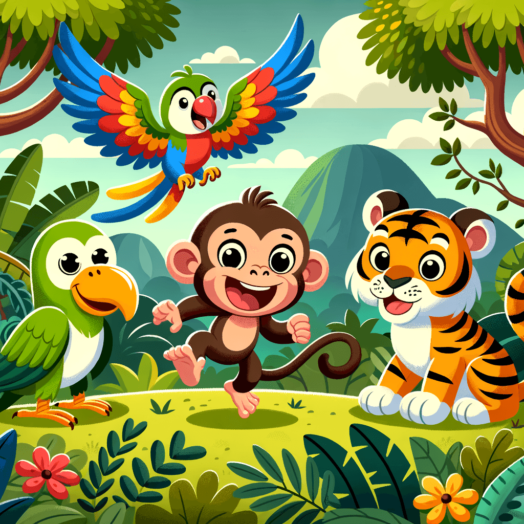 Adventurous Jungle Animals Paint By Color