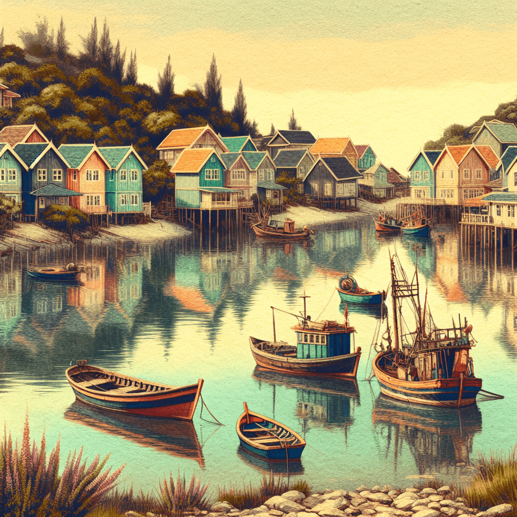 Nostalgic Seaside Village Paint By Numbers Kits