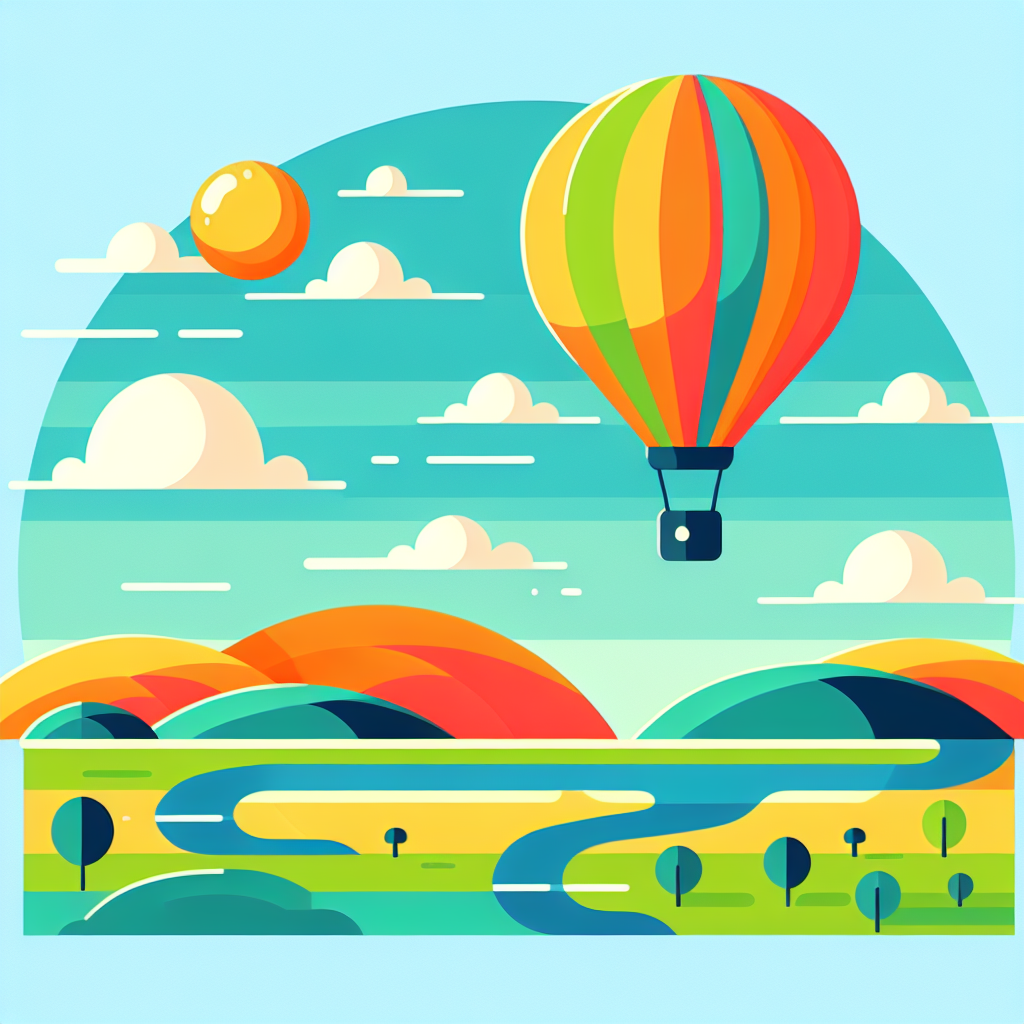 Ballooning Over Landscapes Painting Number Kit