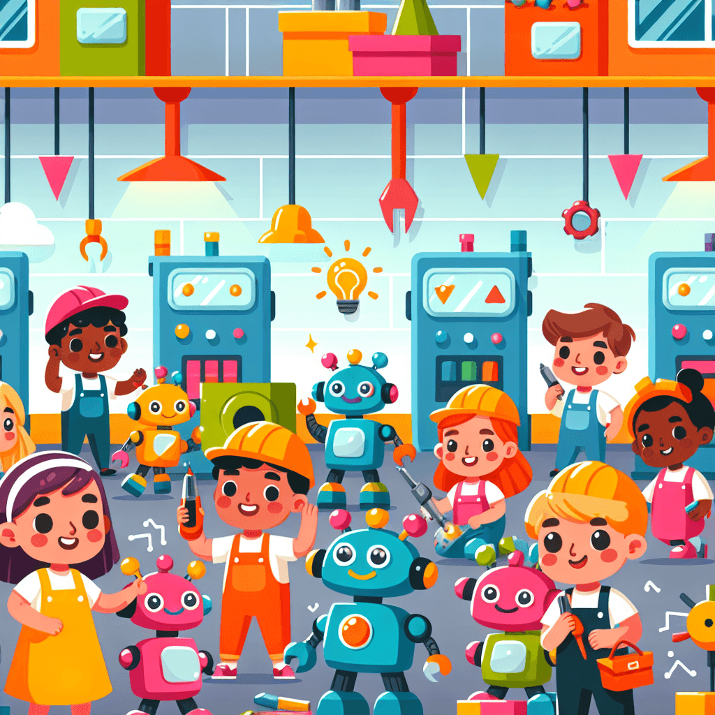 Playful Robot Factory Numbered Painting Kits