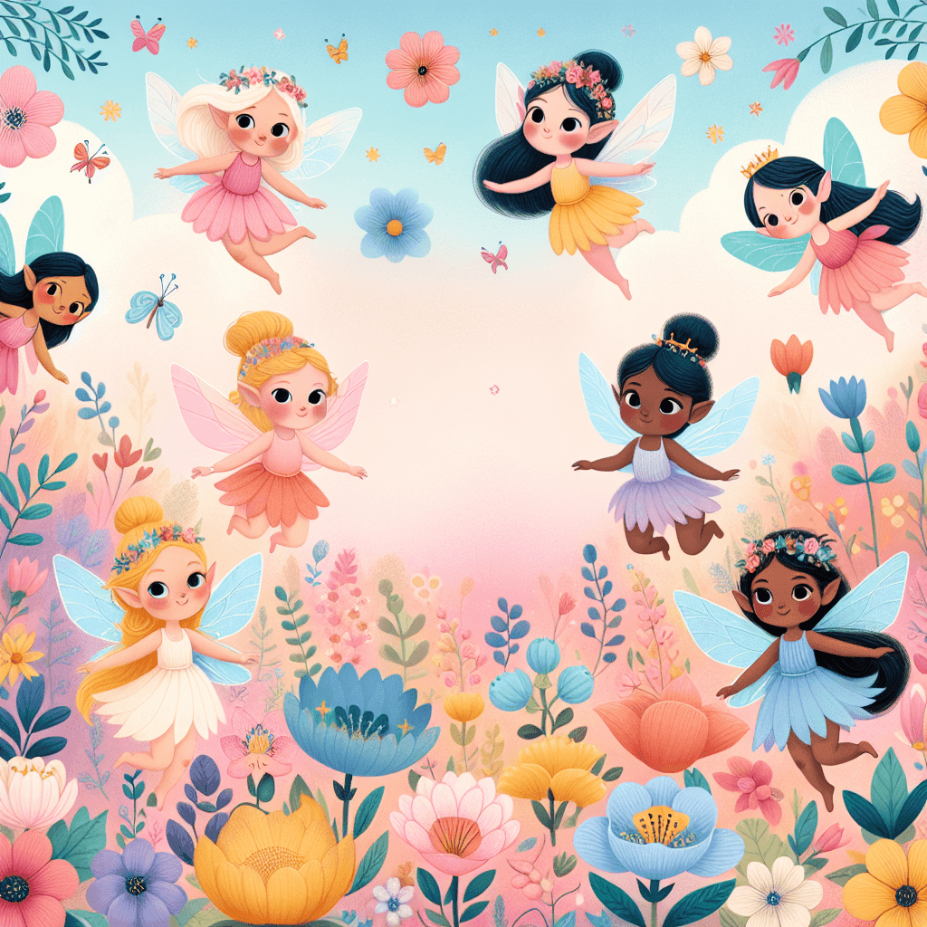 Whimsical Fairies In Flight Painting By Numbers Kit