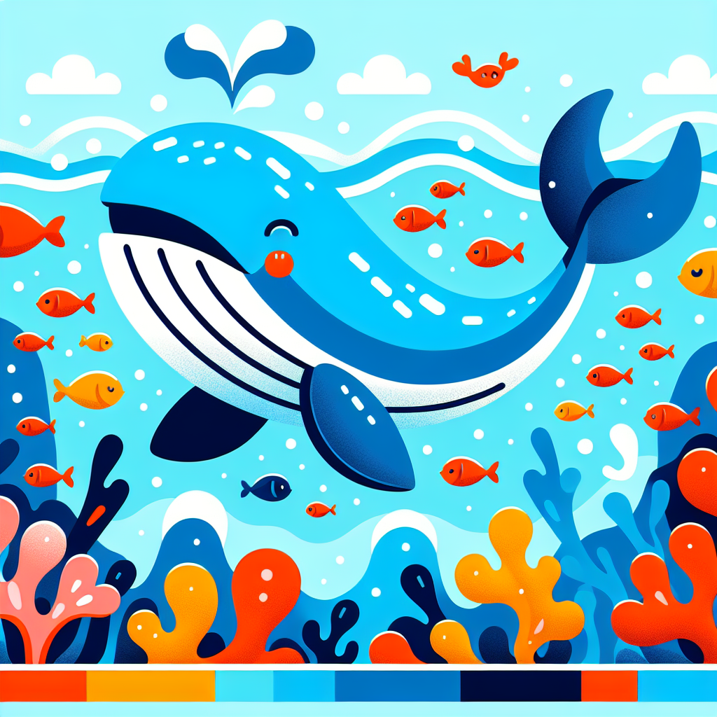 Whale's Deep Sea Voyage Paint By Color