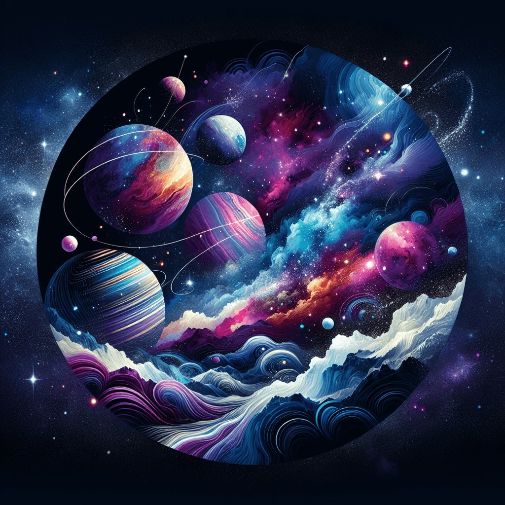 Starlit Cosmic Journey Painting By Numbers Kit