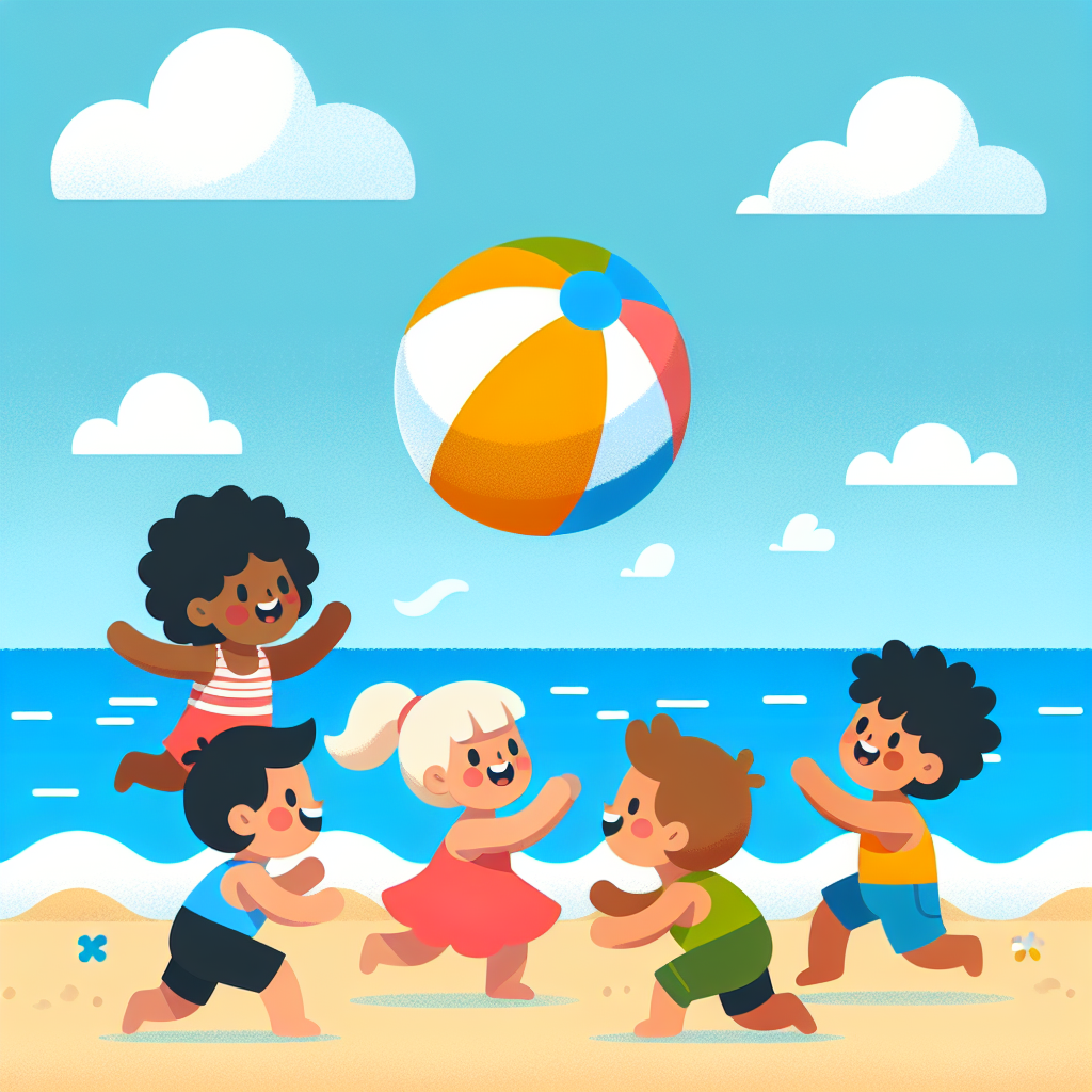 Bouncy Beach Ball Fun Paint By Color