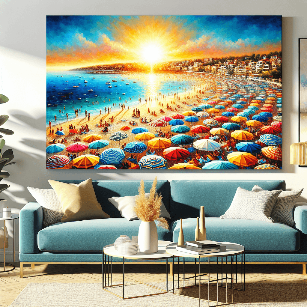 Charming Beach Day Paint By Numbers Kits