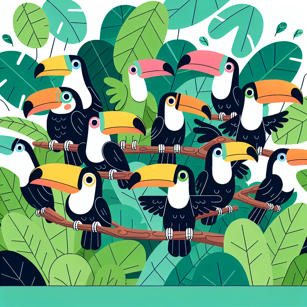 Tropical Toucan Party Paint By Number