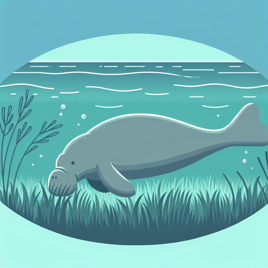 Dashing Dugong Paint By Numbers Art