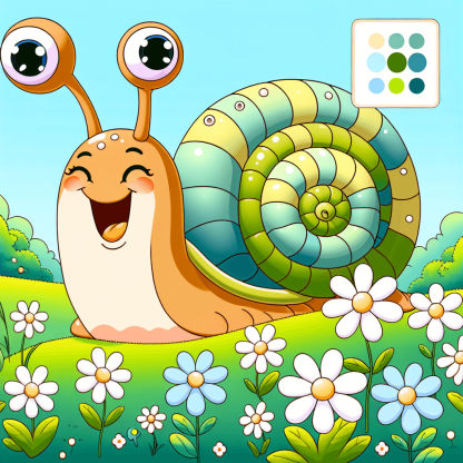 Gigantic Snail Paint By Numbers Kits
