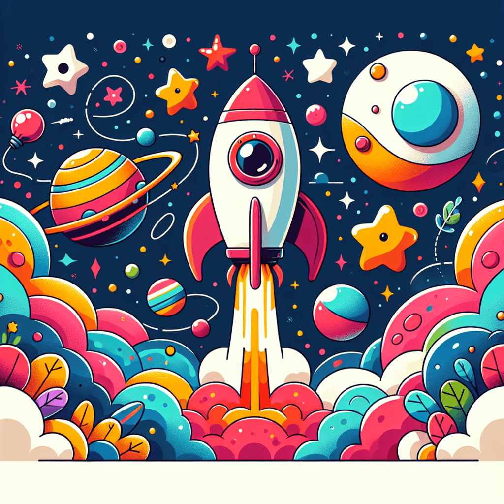 Creative Rocket Paint By Number