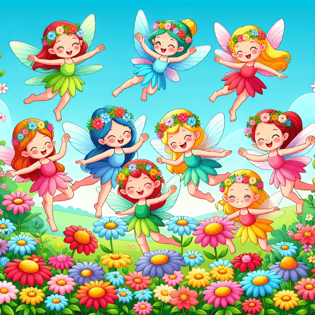 Colorful Fairies In The Garden Paint By Numbers Kits