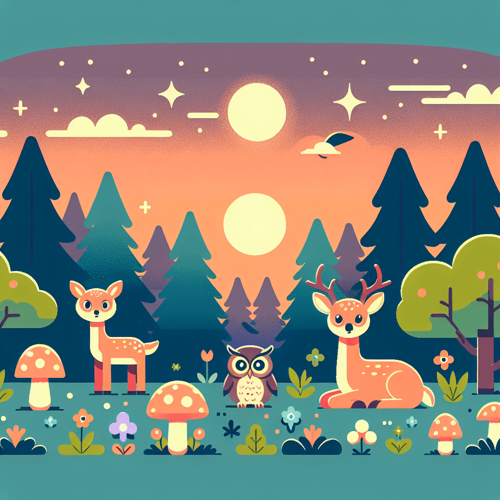Twilight Forest Treasures Paint By Color