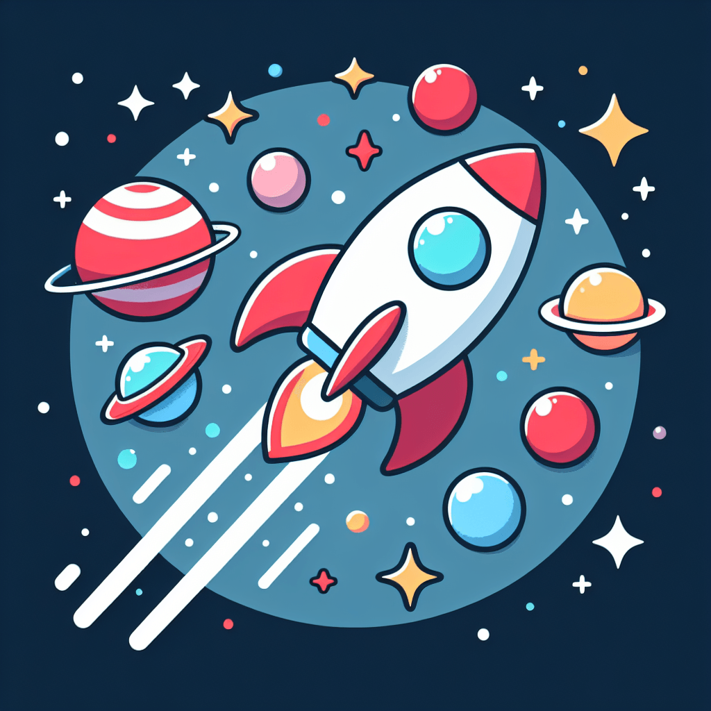 Space Adventure Rocket Painting By Numbers Kit