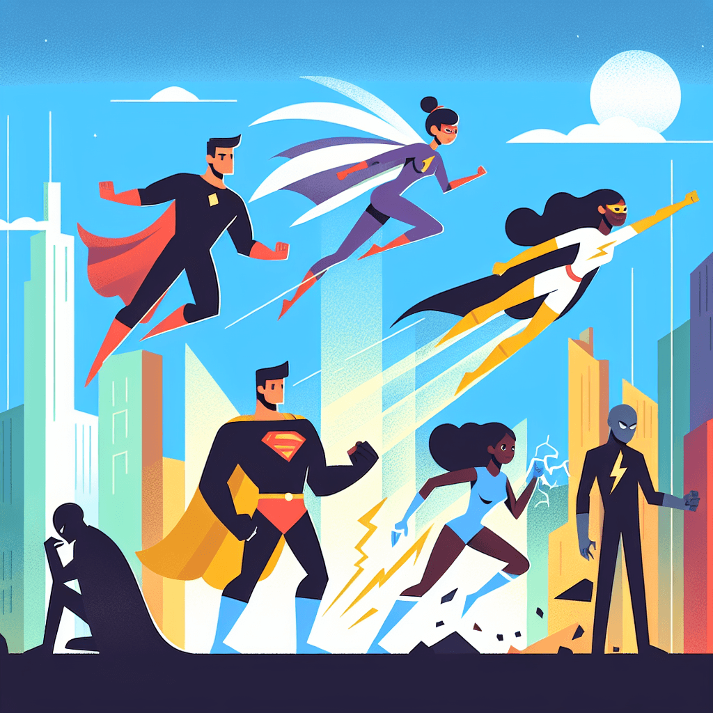 Heroic Superhero Team Painting By Numbers Kit