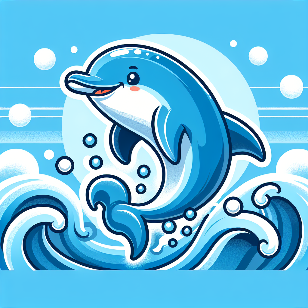 Daring Dolphin Splash Paint By Numbers Art