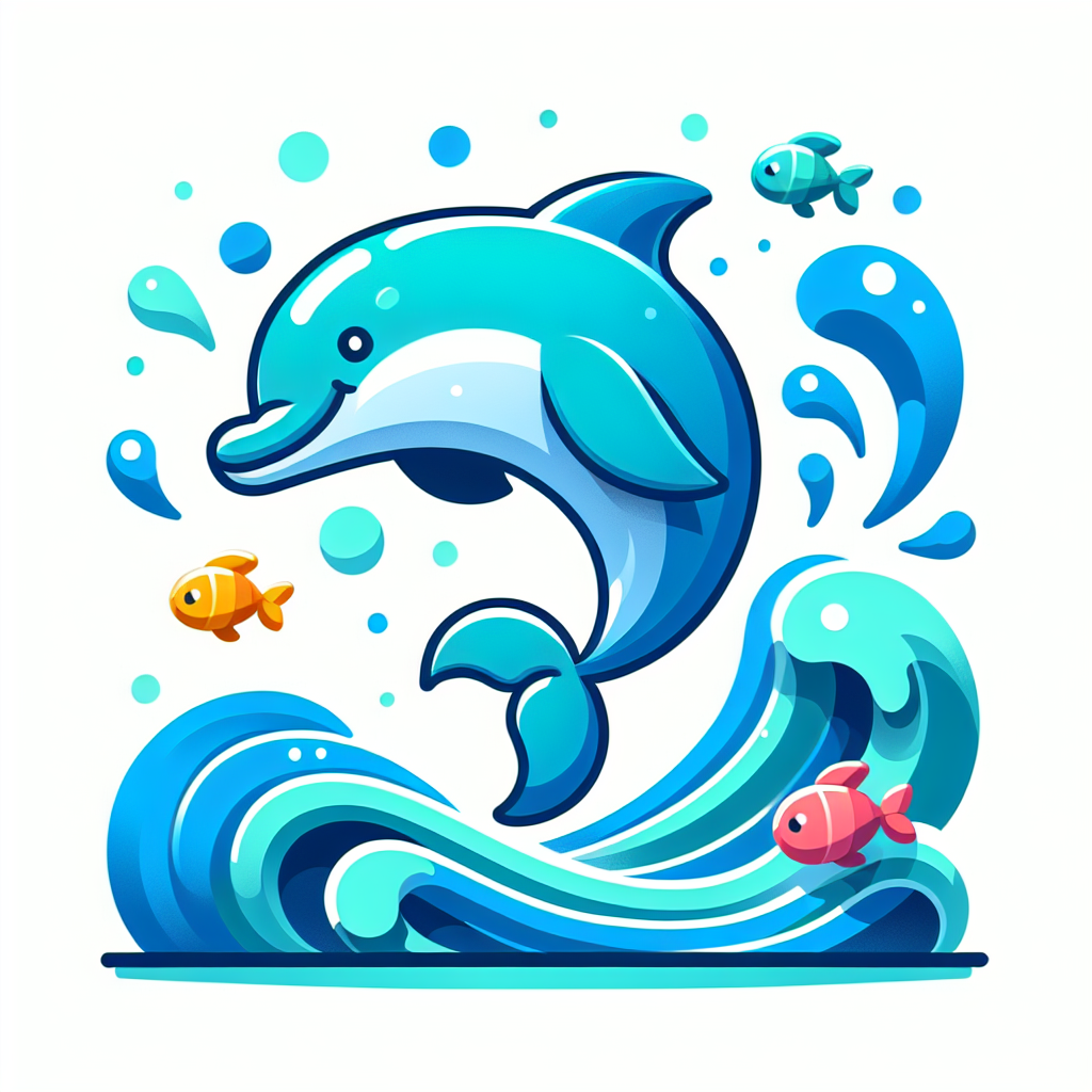 Adventurous Dolphin Splash Paint By Color