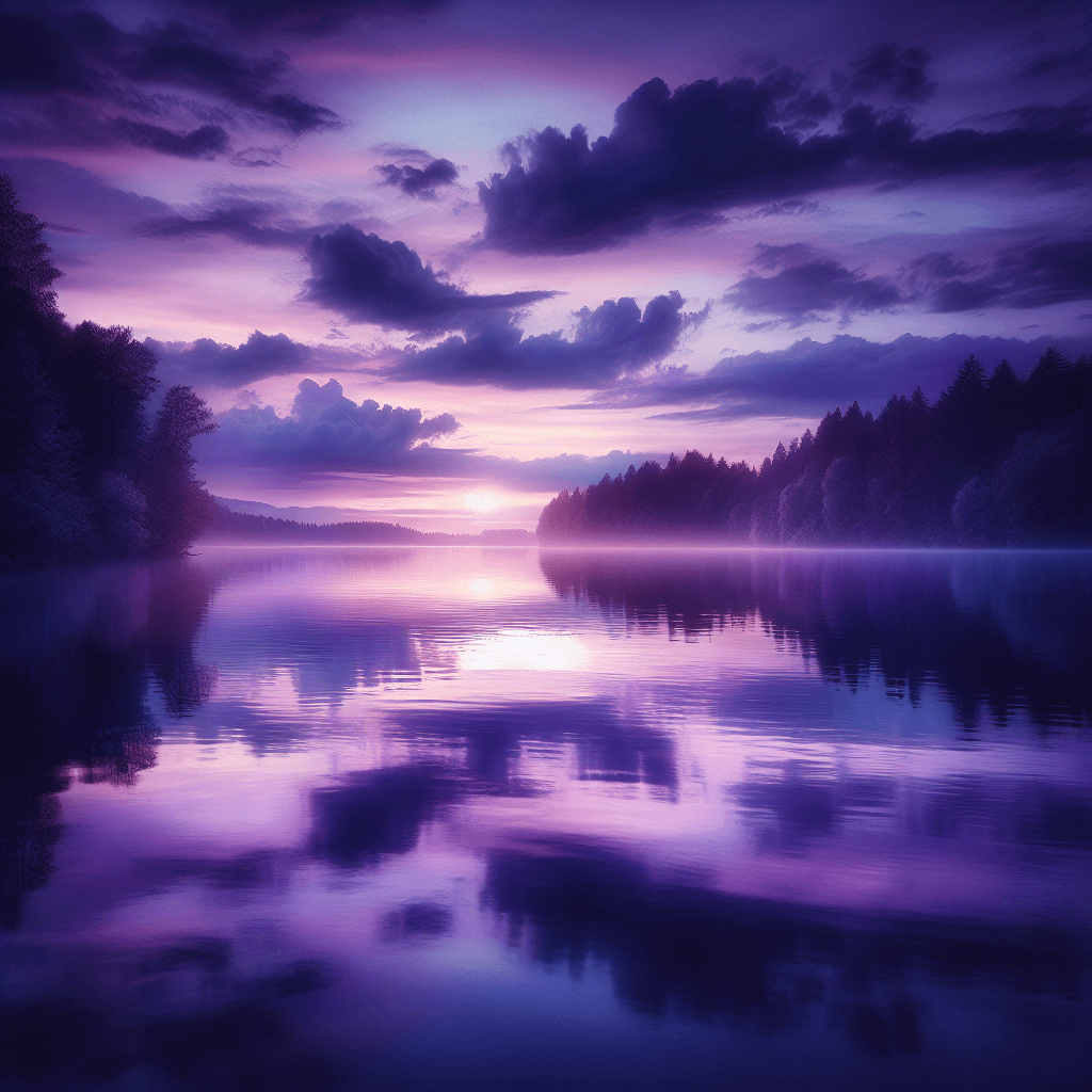 Serene Lakeside Evening Numbered Painting Kits